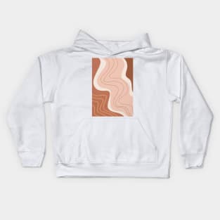 Mid Century Modern, Abstract Shapes 2 Kids Hoodie